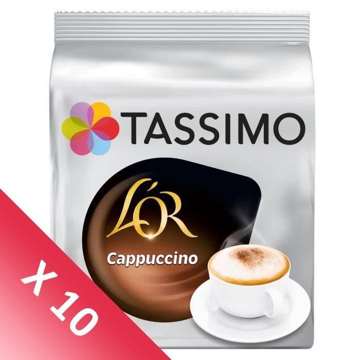 TASSIMO Café Dosettes L'Or Cappuccino - Lot de 10 x 8 dosettes