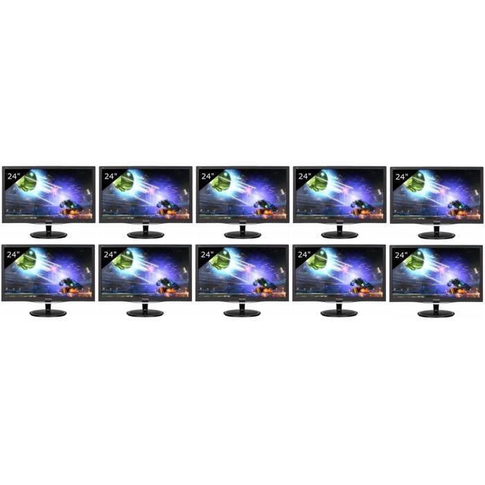Pack 10 Ecrans VIEWSONIC VX2457 - 24- FHD - Dalle TN - 1ms - 75Hz - DisplayPort / VGA / HDMI
