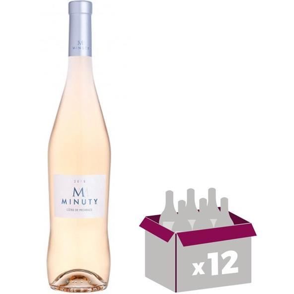 M Minuty 2019 Côtes de Provence - Vin rosé de Provence - 75 cl x 12