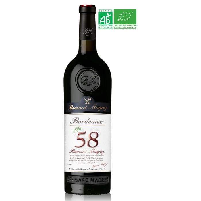 Bernard Magrez 58 2019 AOP Bordeaux - Vin rouge de Bordeaux - Bio
