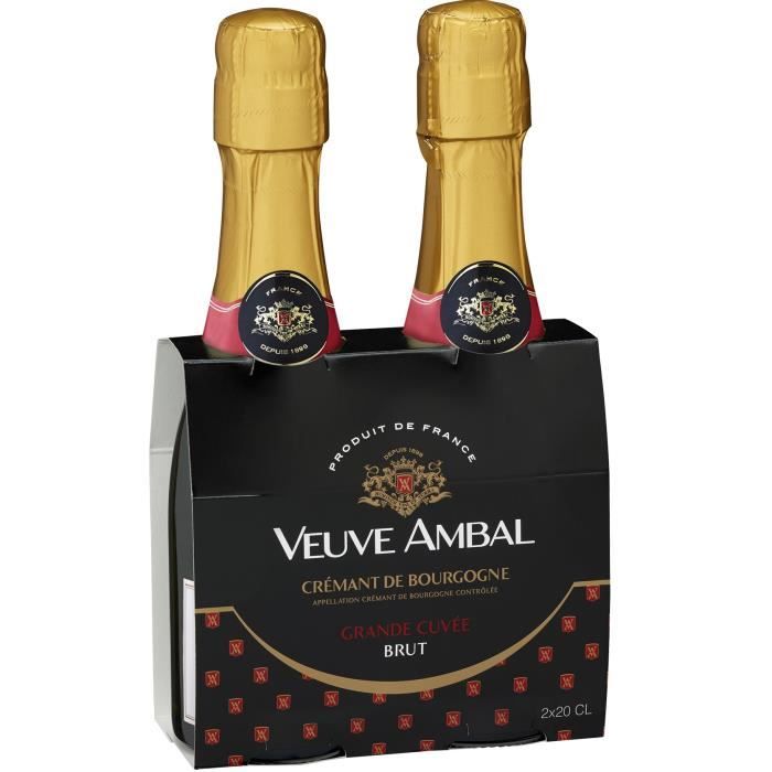 Veuve Ambal Grande Cuvée - Crémant de Bourgogne 2 x 20 cl