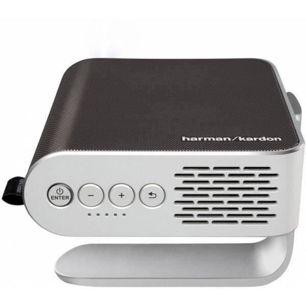 VIEWSONIC M1 Projecteur portable LED - Son Harman Kardon - Batterie intégrée - Gris
