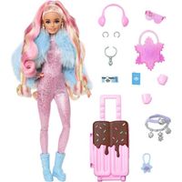 Poupée mannequin Barbie Extra Neige - Barbie - HPB16 - 15 vêtements et accessoires inclus