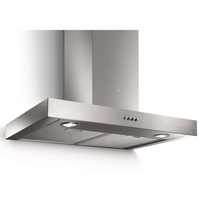 TURBOAIR SOFIA IX/A/60 Hotte décorative box - Evacuation ou recyclage - 400m3-h max- 61dB max - 3 vitesses - L60cm - Inox