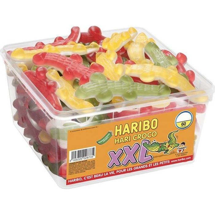 Haribo Croco XXL 60 pièces (x1)
