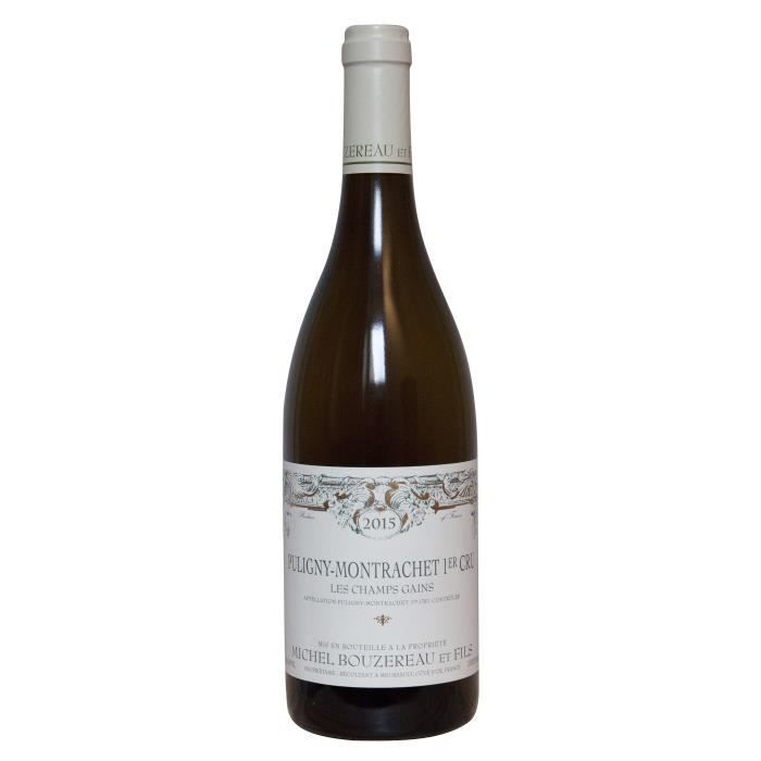 Michel Bouzereau 2015 Puligny-Montrachet Premier Cru Les Champs Gains - Vin blanc de Bourgogne