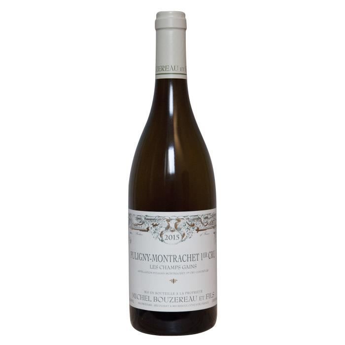 Michel Bouzereau 2015 Puligny-Montrachet Premier Cru Les Champs Gains - Vin blanc de Bourgogne