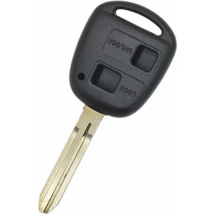 Coque de clé + lame compatible Toyota 2 boutons