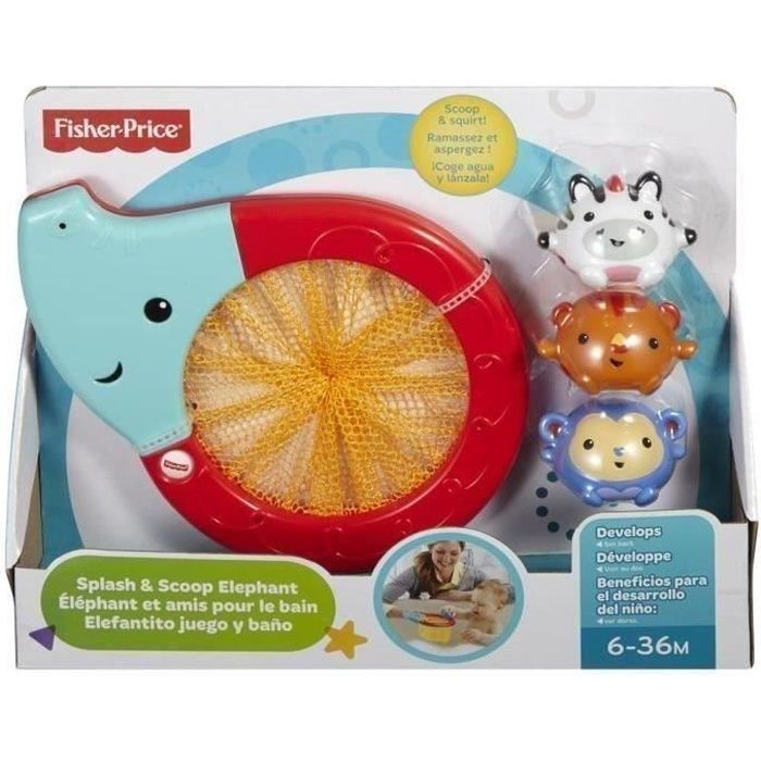 FISHER-PRICE - Éléphant et ses Amis - Jouets pour le bain