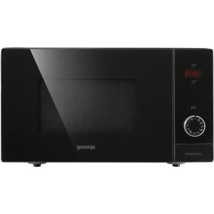 GORENJE MO6240SY2B - Micro ondes grill noir de jais - 23 L - 900 W - Grill 1000 W - Pose libre