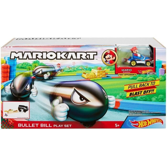 HOT WHEELS Mario Kart Lanceur Bullet Bill Balle