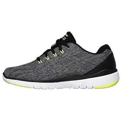 SKECHERS Baskets Flex Advantage 3.0 Stally - Homme - Gris et vert