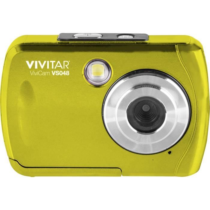 VIVITAR VS048 - Appareil photo numérique compact 16 Mégapixels, écran 2.4-, Waterproof - Jaune