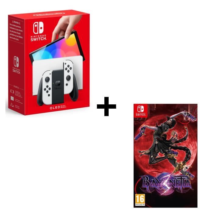 Pack : Console Nintendo Switch (modèle OLED) + Bayonetta 3 - Jeu Nintendo Switch