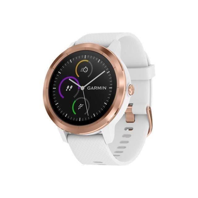 Garmin - Vívoactive 3 - Montre connectée GPS Multi-sports & Santé - Entraînements Personnalisés - Autonomie Longue Durée - Rose