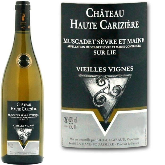 Château Haute Carizière 2015 Muscadet Sèvre et Maine - Vin blanc de Loire