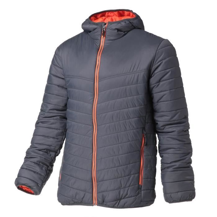 REGATTA Doudoune avec capuche, déperlante, isolation thermique warmloft 140g/m² - Gris