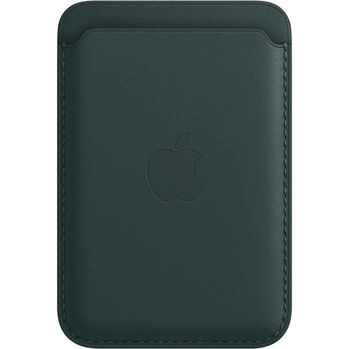 APPLE Porte-cartes en cuir pour iPhone avec MagSafe - Vert forêt