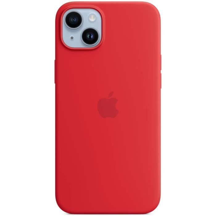 APPLE Coque en silicone pour iPhone 14 Plus avec MagSafe - Rouge