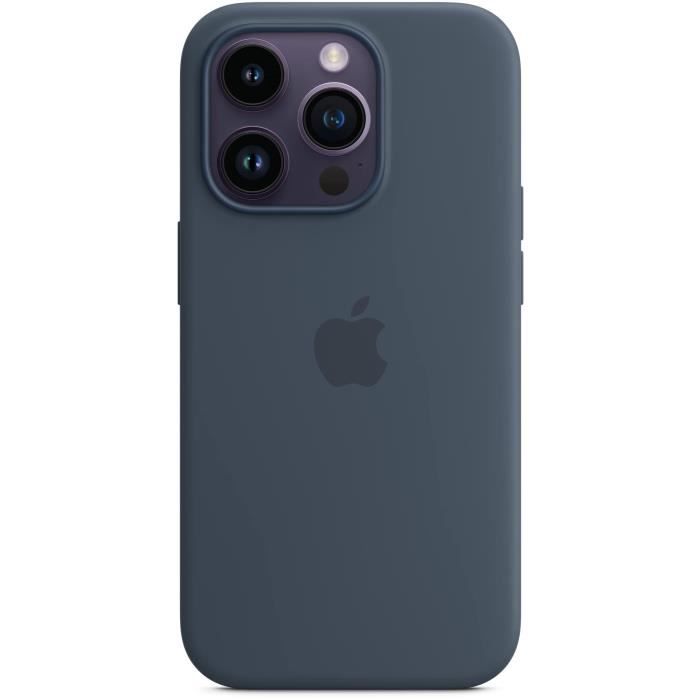 APPLE Coque en silicone pour iPhone 14 Pro avec MagSafe - Bleu orage