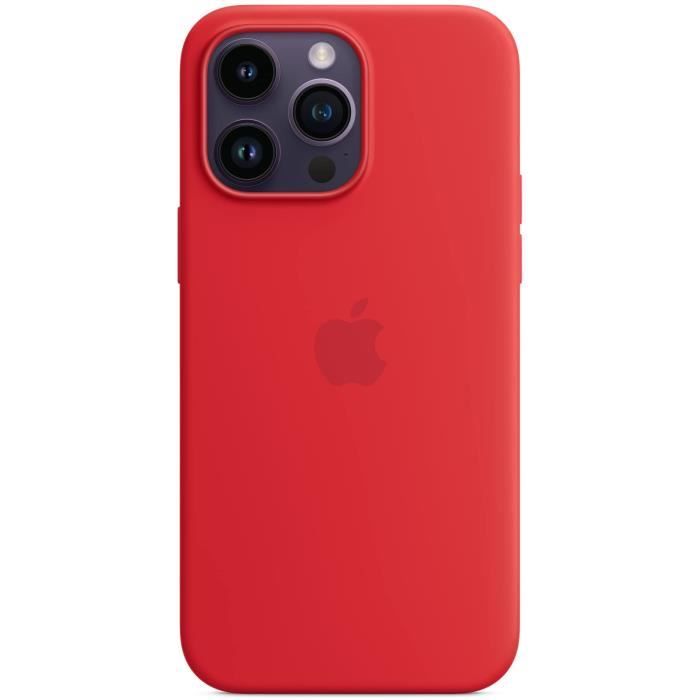APPLE Coque en silicone pour iPhone 14 Pro Max avec MagSafe - Rouge