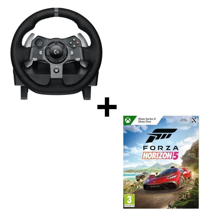 Pack : Logitech Volant de course G920 Driving Force Xbox + Forza Horizon 5 Jeu Xbox