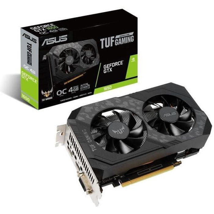 ASUS Carte Graphique Tuf Gaming GeForce GTX 1650 OC Edition 4GB GDDR6 - Asus