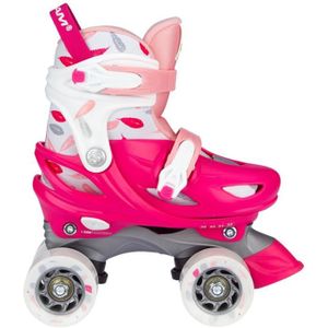 ROLLER IN LINE Rollers QUAD reglable - NIIDJAM - Enfant - Rose