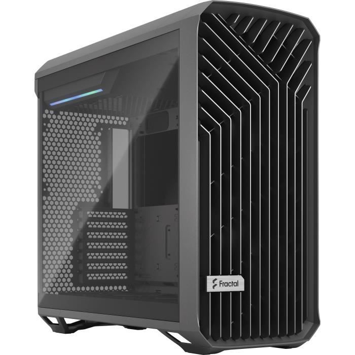 Boîtier PC – FRACTAL DESIGN – Torrent Gray TG Light Tint – SSI-CEB – Air flow optimisé avec 5 ventilateurs inclus – (FD-C-TOR1A-02)
