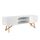 Meuble tv blanc laque 160 cm