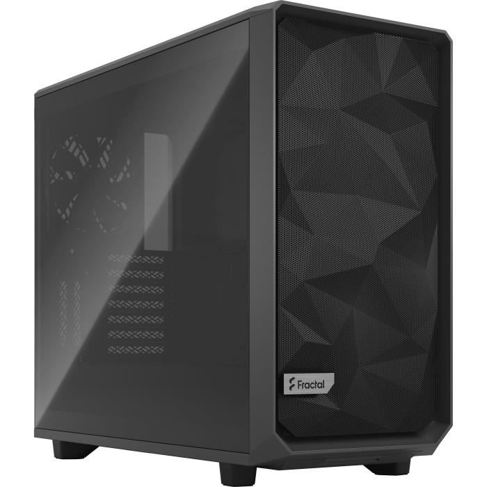 FRACTAL DESIGN BOITIER PC Meshify 2 – Verre Trempé Teinte Claire – Gris – Verre trempé – Format E-ATX (FD-C-MES2A-04)