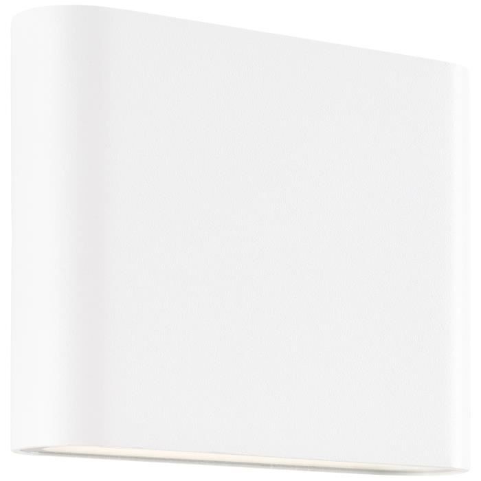 Applique murale extérieure BRILLIANT WELBIE Métal et verre LED intégrée
