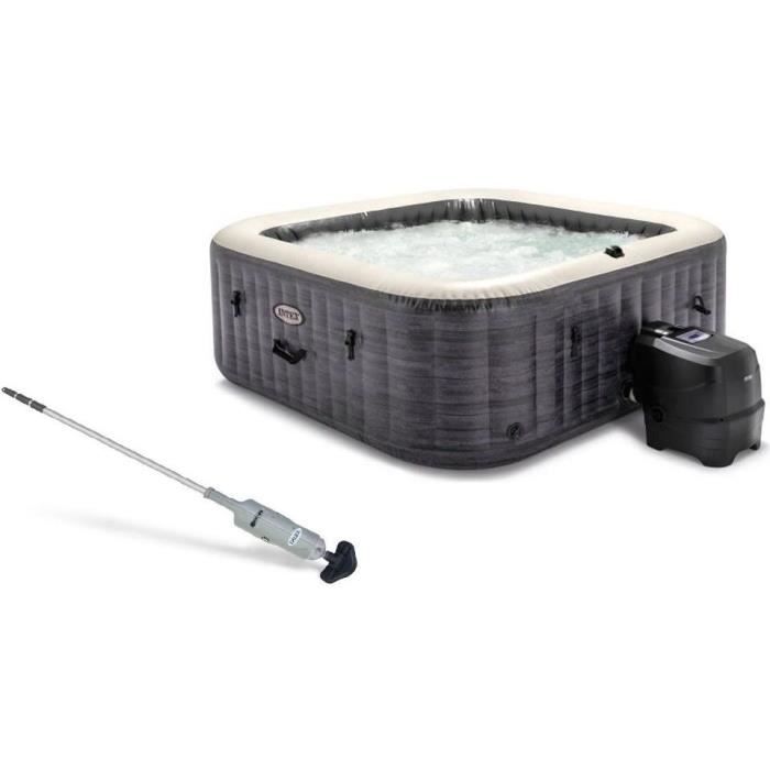 Pure spa gonflable ardoise 6 places et Nettoyeur