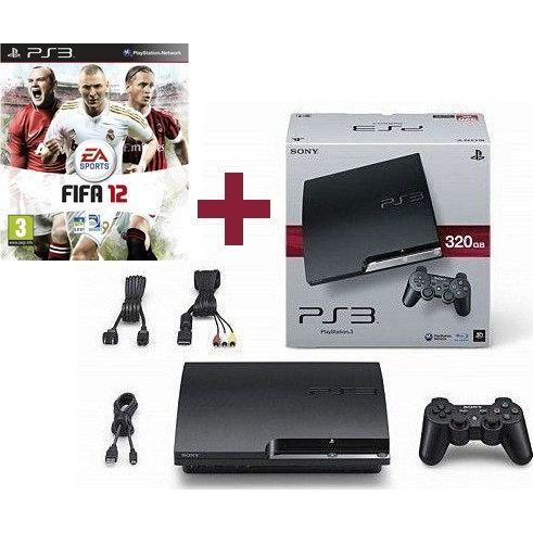 Console Salon - Sony - PS3 320Go - Noir - Slim - Licence Fifa