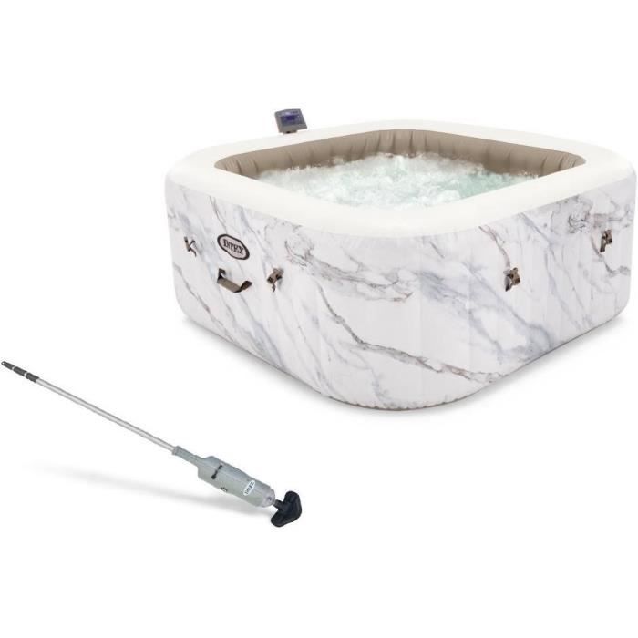 Pure spa gonflable calacatta 4 places et Nettoyeur