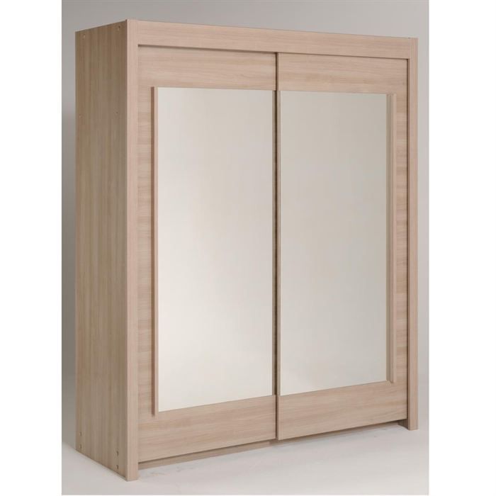 Essentielle Armoire Bruges 2 Portes 2 Etageres Achat Vente Armoire De Chambre Essentielle Armoire Bruges Panneaux De Particules Cdiscount