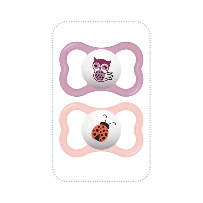 Mam Lot De 2 Sucettes Supreme 18 Mois Silicone Boite De Sterilisation Tigre Et Panda Cdiscount Puericulture Eveil Bebe