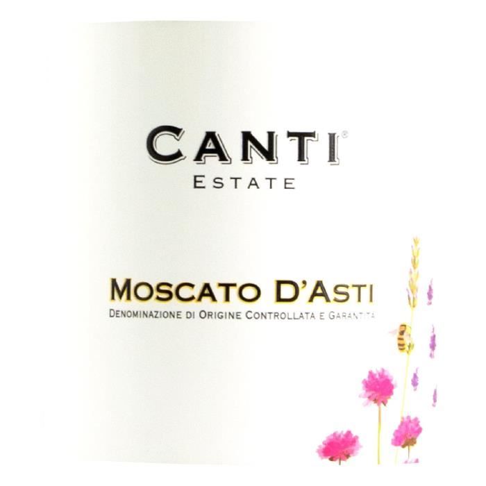 Canti Moscato, vin blanc italien Canti Moscato d'Asti 75cl sur