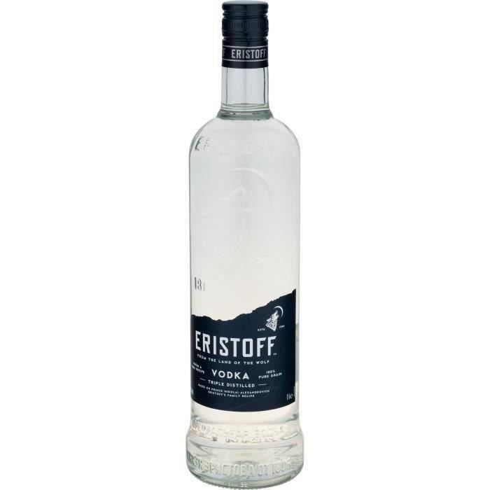 Lot Revendeur Destockage De 4 Bouteilles Vodka Eristoff 