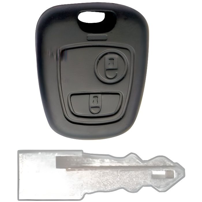 Coque de clé compatible Peugeot Citroen 2 boutons