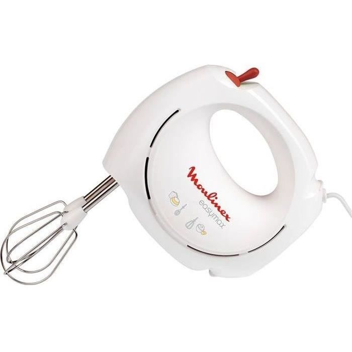 moulinex batteur électrique easy max blanc abm11a30