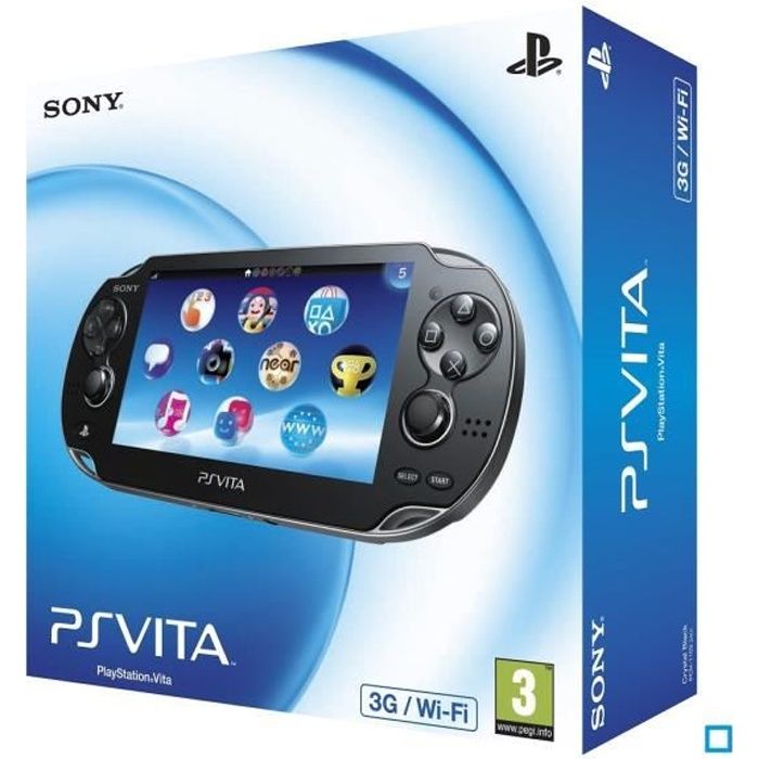 Console portable - Sony - PS Vita - Noir - 3G WiFi