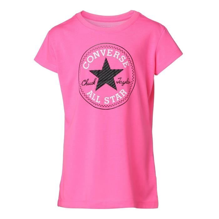 t shirt converse rose