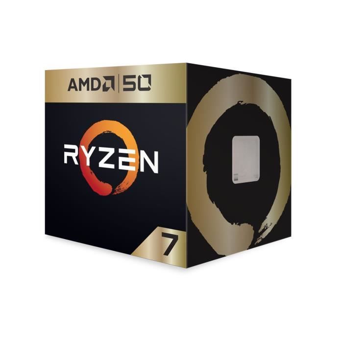 Vente Processeur PC AMD Processeur Ryzen 7 2700X - 50th Anniversary Edition (YD270XBGAFA50) pas cher Vente Processeur PC AMD Processeur Ryzen 7 2700X - 50th Anniversary Edition (YD270XBGAFA50) pas cher