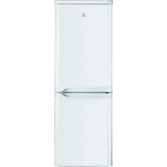 INDESIT NCAA55 - Réfrigérateur congélateur bas - 217L (150+67) - Froid statique - L 55cm x H 157cm - Blanc