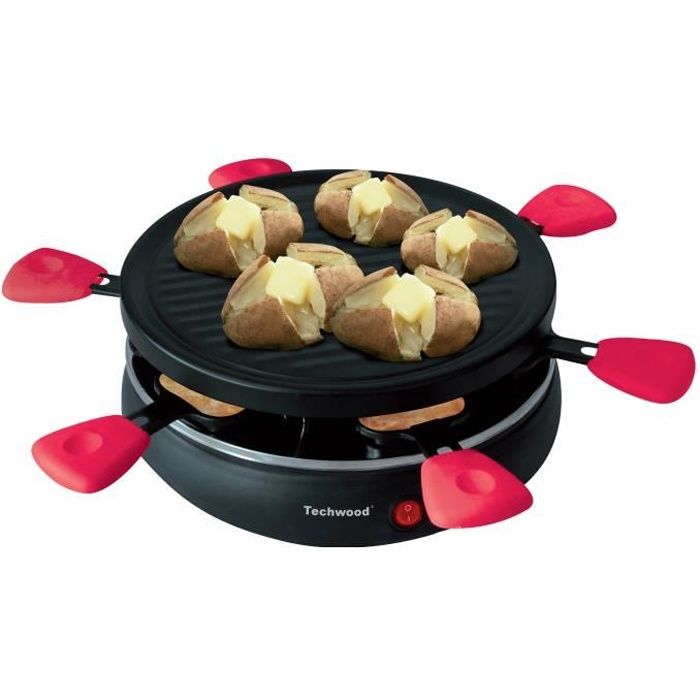 TECHWOOD TRA-65 Appareil à raclette 6 personnes - Noir