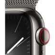 Apple Watch Series 9 GPS + Cellular - 41mm - Boîtier Acier Graphite - Bracelet Graphite Milanese Loop-2