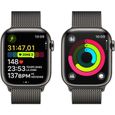 Apple Watch Series 9 GPS + Cellular - 41mm - Boîtier Acier Graphite - Bracelet Graphite Milanese Loop-4