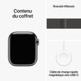 Apple Watch Series 9 GPS + Cellular - 41mm - Boîtier Acier Graphite - Bracelet Graphite Milanese Loop-5