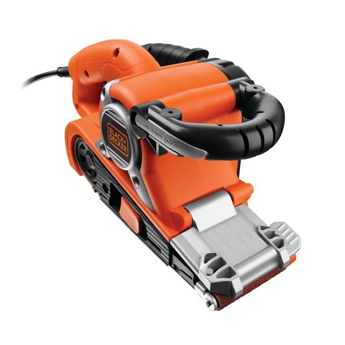 BLACK+DECKER Ponceuse à Bande 720 W KA88-QS Poignée Réglable pour les Travaux de Bricolage en Bois
